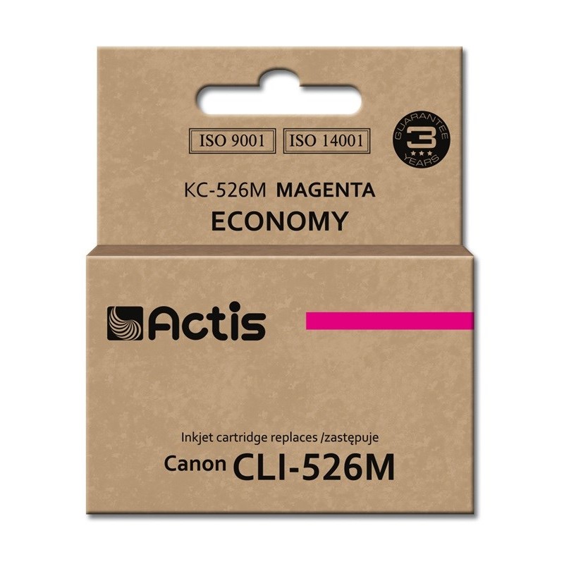 Actis KC-526M Ink Cartridge (replacement for Canon CLI-526M; Standard; 10 ml; magenta)