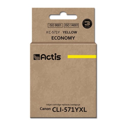 Actis KC-571Y ink (replacement for Canon CLI-571Y; Standard; 12 ml; yellow) Actis KC-571Y ink (replacement for Canon CLI-571Y; Standard; 12 ml; yellow)
