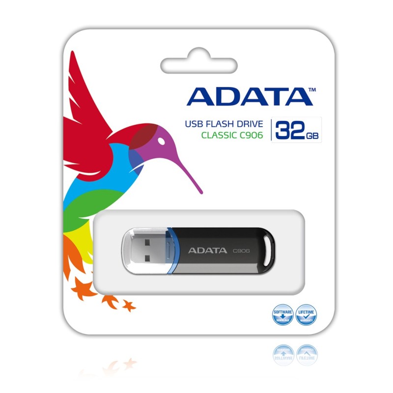 ADATA 32GB C906 USB flash drive USB Type-A 2.0 Black ADATA 32GB C906 USB flash drive USB Type-A 2.0 Black
