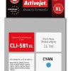 Activejet ACC-581CNX Ink cartridge (replacement for Canon CLI-581XLC; Supreme; 11,70 ml; cyan)