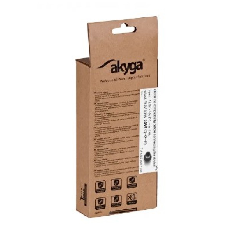 Akyga AK-ND-33 power adapter/inverter Auto 65 W Black Akyga AK-ND-33 power adapter/inverter Auto 65 W Black