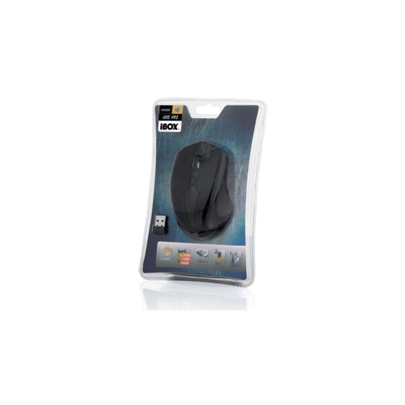 iBox i005 PRO mouse Ambidextrous RF Wireless Laser 1600 DPI iBox i005 PRO mouse Ambidextrous RF Wireless Laser 1600 DPI