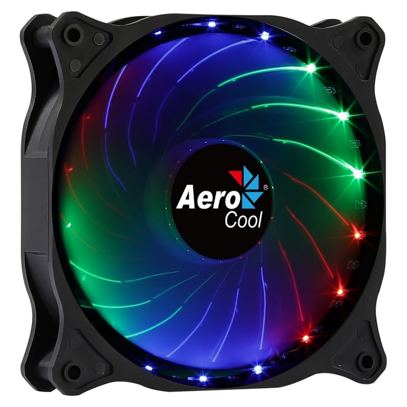 Aerocool COSMO12FRGB PC Fan 12cm LED RGB Molex Connector Silent Black Aerocool COSMO12FRGB PC Fan 12cm LED RGB Molex Connector Silent Black