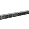 LANBERG POWER STRIP PDU RACK (1U, 16A,2XC19,8XC13)