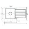 Single-bowl sink with draining board Maidsinks Promo 76x44 1B 1D E070053701 Single-bowl sink with draining board Maidsinks Promo 76x44 1B 1D E070053701