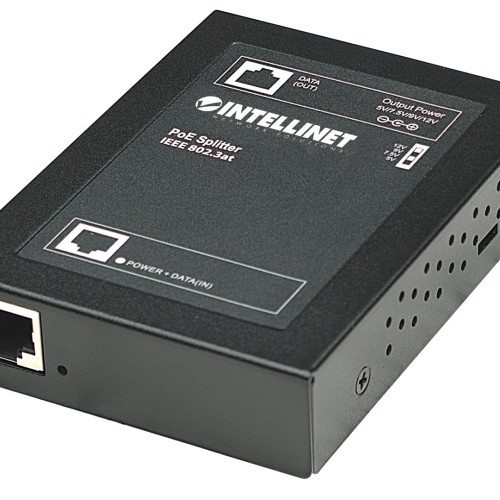 Intellinet Power over Ethernet (PoE+) Splitter, IEEE802.3at, 5, 7.5, 9 or 12 V DC output voltage