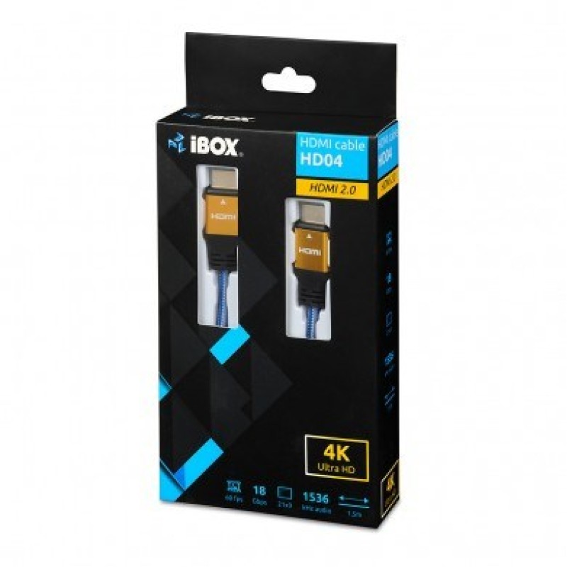 iBox ITVFHD04 HDMI cable 1.5 m HDMI Type A (Standard) Black,Blue,Gold iBox ITVFHD04 HDMI cable 1.5 m HDMI Type A (Standard) Black,Blue,Gold