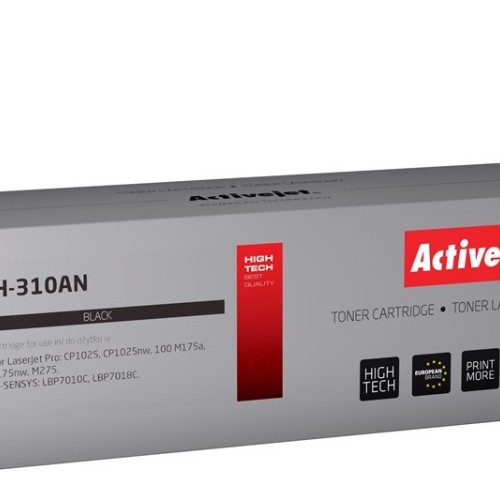 Activejet ATH-310AN Toner (replacement for Canon, HP 126A CRG-729B, CE310A; Premium; 1200 pages; black)