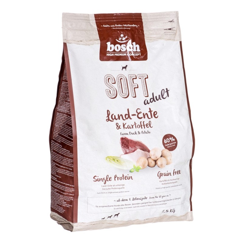 bosch Tiernahrung 4015598009225 dogs dry food 2.5 kg Adult Duck, Potato bosch Tiernahrung 4015598009225 dogs dry food 2.5 kg Adult Duck, Potato