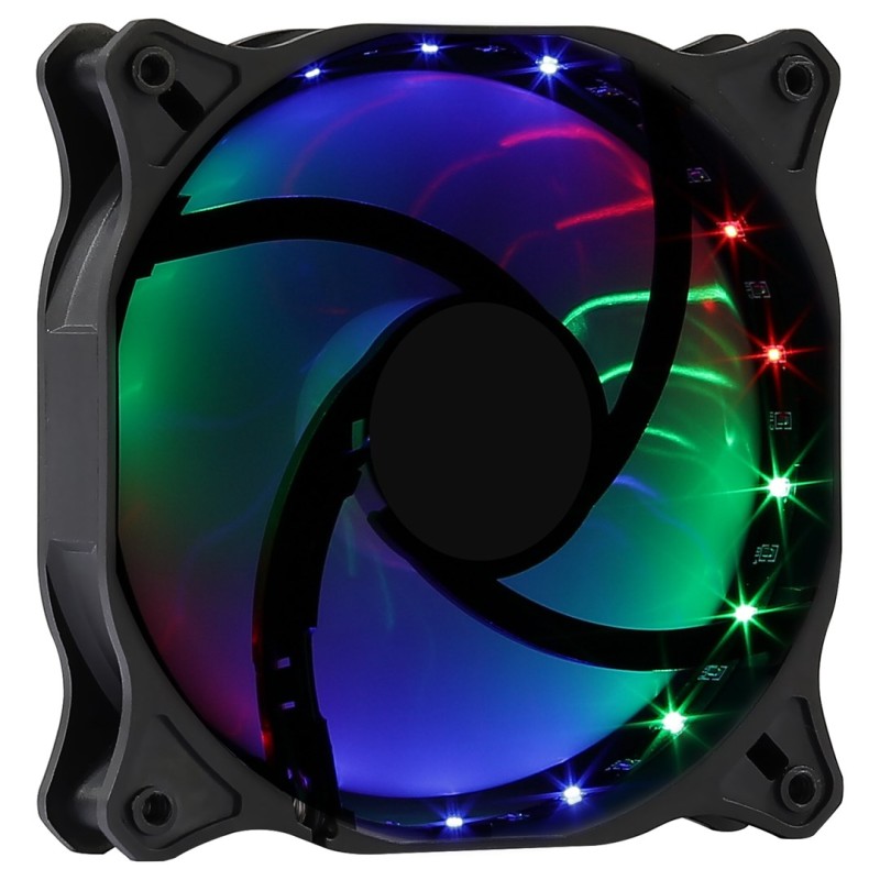 Aerocool COSMO12FRGB PC Fan 12cm LED RGB Molex Connector Silent Black Aerocool COSMO12FRGB PC Fan 12cm LED RGB Molex Connector Silent Black