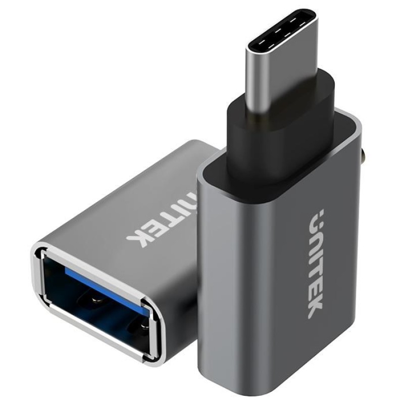 UNITEK Y-A025CGY cable interface/gender adapter USB Type-C USB Type-A Metallic UNITEK Y-A025CGY cable interface/gender adapter USB Type-C USB Type-A Metallic