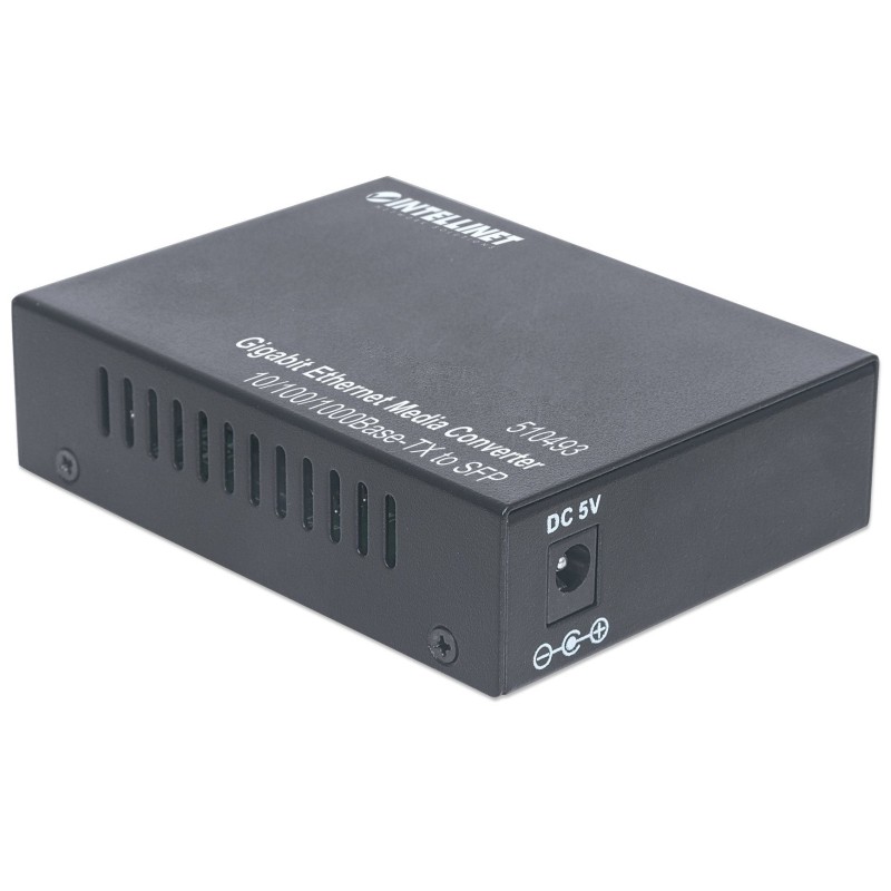 Intellinet Gigabit Ethernet to SFP Media Converter, 10/100/1000Base-Tx to SFP slot, empty (Euro 2-pin plug) Intellinet Gigabit Ethernet to SFP Media Converter, 10/100/1000Base-Tx to SFP slot, empty (Euro 2-pin plug)