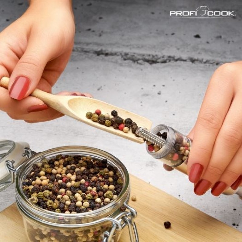 ProfiCook PC-PSM 1160 Salt & pepper grinder set Stainless steel, Transparent ProfiCook PC-PSM 1160 Salt & pepper grinder set Stainless steel, Transparent