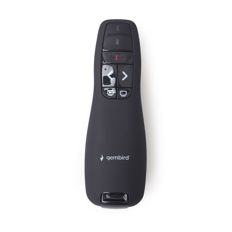 Gembird *Wireless presenter with laser pointer 660 nm 10 m Black Gembird *Wireless presenter with laser pointer 660 nm 10 m Black