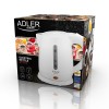 Adler AD 6504 stove Freestanding Electric Black, White