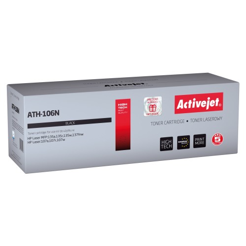 Activejet ATH-106N toner (replacement for HP 106A W1106A; Supreme; 1000 pages; black) Activejet ATH-106N toner (replacement for HP 106A W1106A; Supreme; 1000 pages; black)