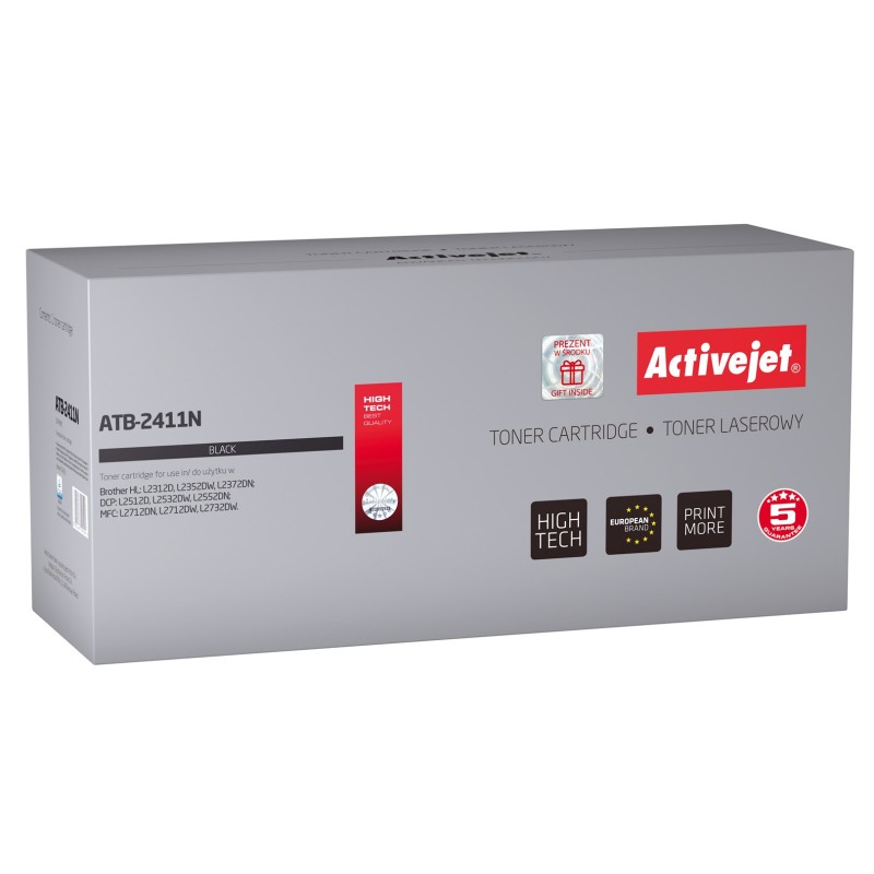 Activejet ATB-2411N Toner (replacement for Brother TN-2411; Supreme; 1200 pages; black)