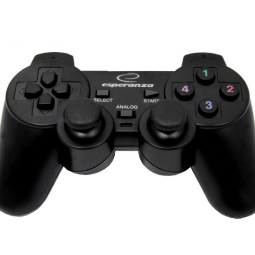 Esperanza EG102 Gaming Controller Black USB 2.0 Gamepad Analogue / Digital PC, Playstation 3 Esperanza EG102 Gaming Controller Black USB 2.0 Gamepad Analogue / Digital PC, Playstation 3