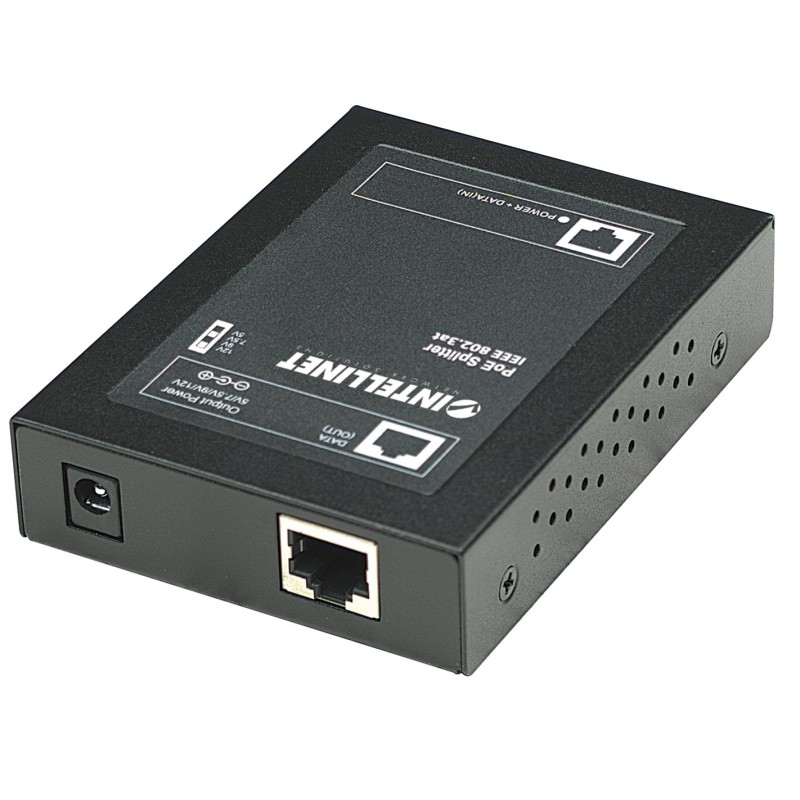 Intellinet Power over Ethernet (PoE+) Splitter, IEEE802.3at, 5, 7.5, 9 or 12 V DC output voltage Intellinet Power over Ethernet (PoE+) Splitter, IEEE802.3at, 5, 7.5, 9 or 12 V DC output voltage