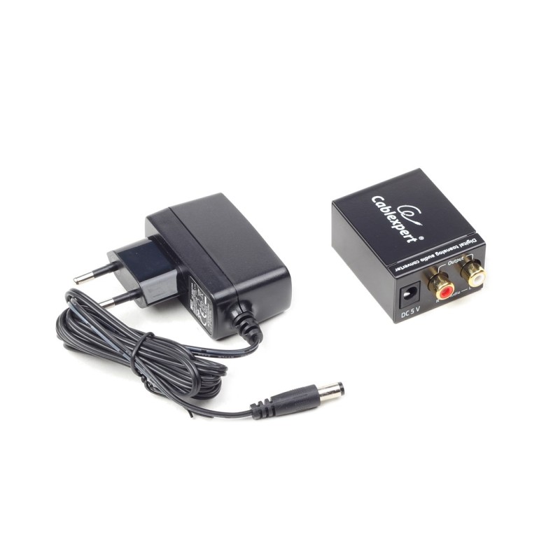 Gembird DSC-OPT-RCA-001 audio converter Black Gembird DSC-OPT-RCA-001 audio converter Black