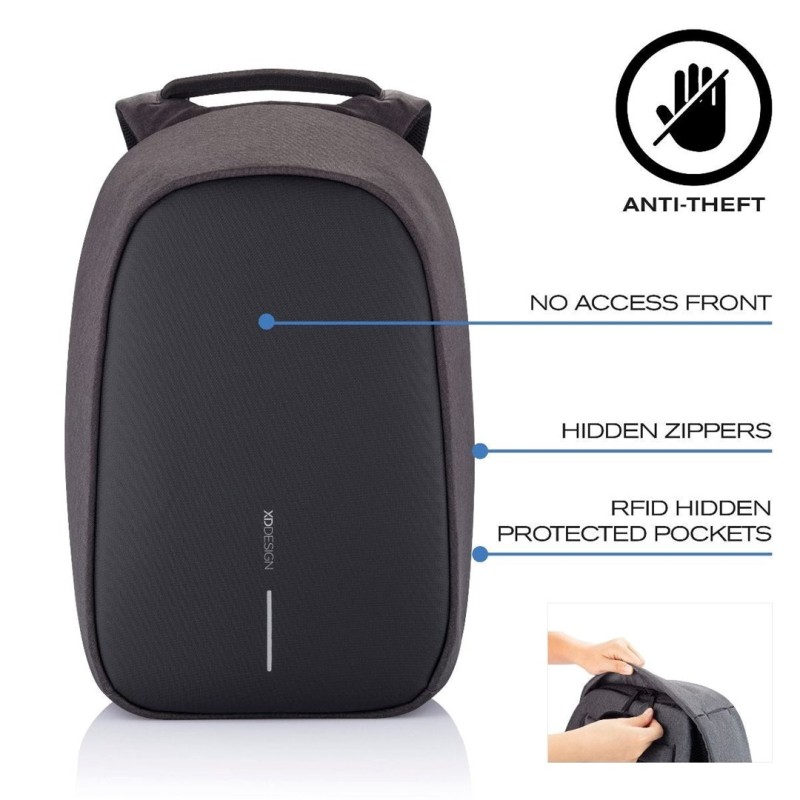 XD DESIGN ANTI-THEFT BACKPACK BOBBY HERO XL BLACK P/N: P705.711 XD DESIGN ANTI-THEFT BACKPACK BOBBY HERO XL BLACK P/N: P705.711