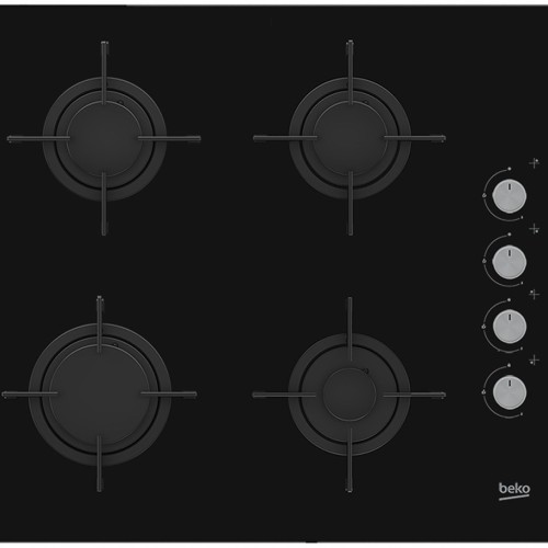 Beko HILG64120S hob Black Built-in 60 cm Gas 4 zone(s) Beko HILG64120S hob Black Built-in 60 cm Gas 4 zone(s)