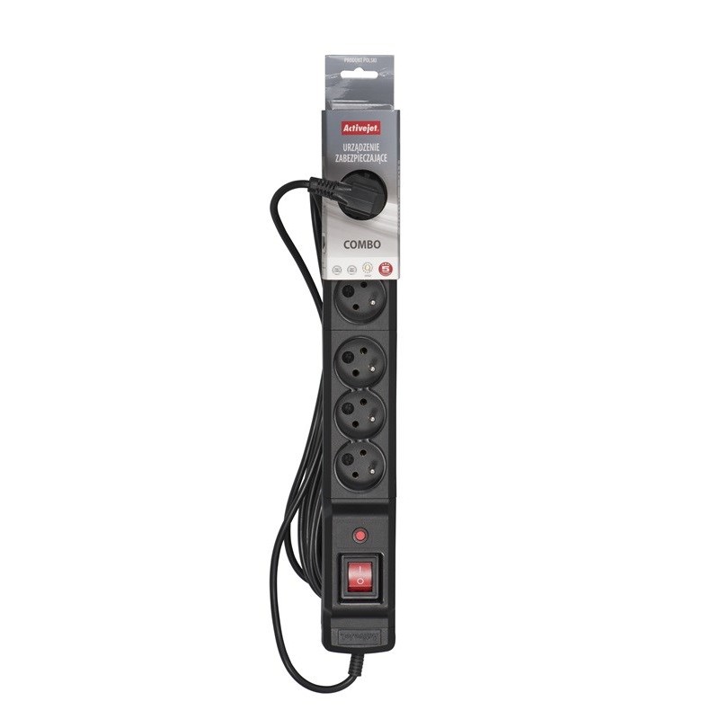Activejet COMBO 6GN 10M power strip with cord Activejet COMBO 6GN 10M power strip with cord