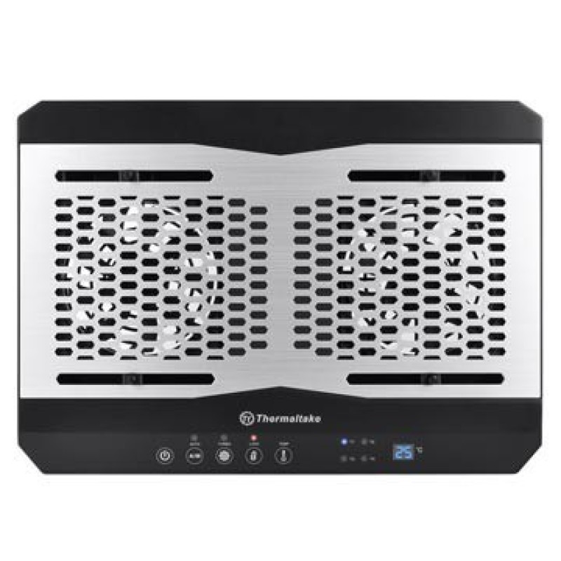Thermaltake CL-N002-PL12BL-A laptop cooling pad 1300 RPM Aluminium, Black Thermaltake CL-N002-PL12BL-A laptop cooling pad 1300 RPM Aluminium, Black