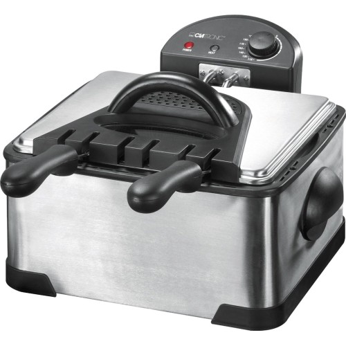 Clatronic FR 3195 Double 4 L 2000 W Black, Stainless steel Clatronic FR 3195 Double 4 L 2000 W Black, Stainless steel
