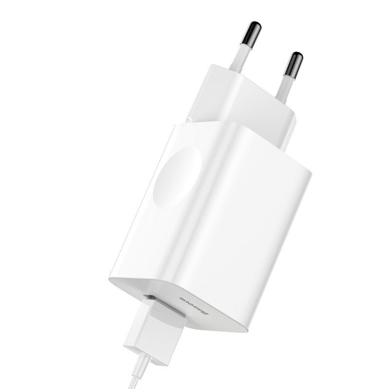 Mains Charger Baseus Charging Quick Charger USB 3.0 - white Mains Charger Baseus Charging Quick Charger USB 3.0 - white
