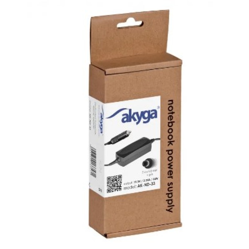 Akyga AK-ND-33 power adapter/inverter Auto 65 W Black Akyga AK-ND-33 power adapter/inverter Auto 65 W Black