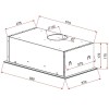 Teka GFG 2 388 m³/h Under-cupboard Black Teka GFG 2 388 m³/h Under-cupboard Black