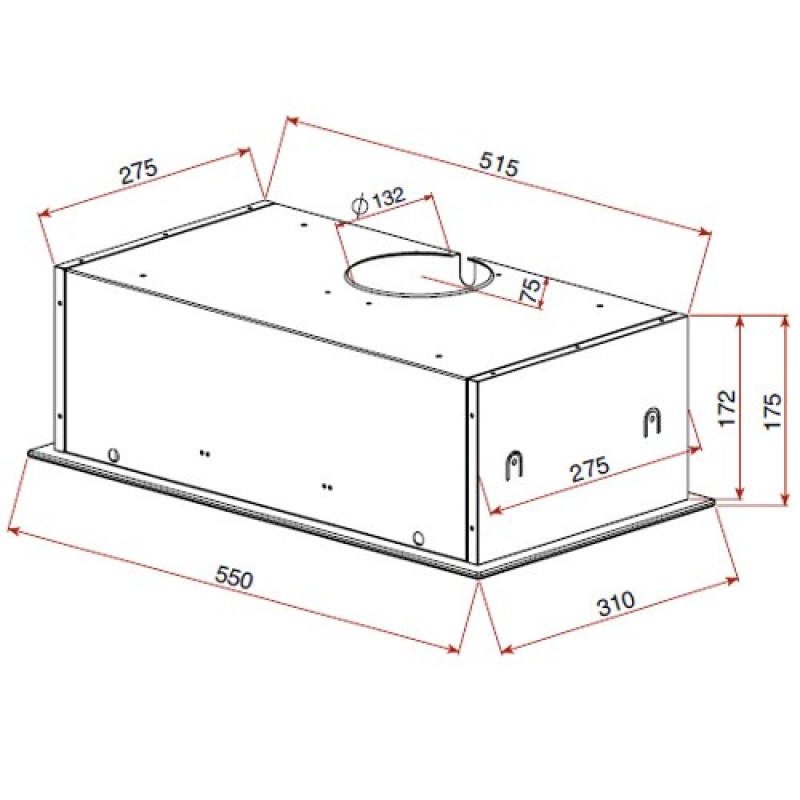 Teka GFG 2 388 m³/h Under-cupboard Black Teka GFG 2 388 m³/h Under-cupboard Black