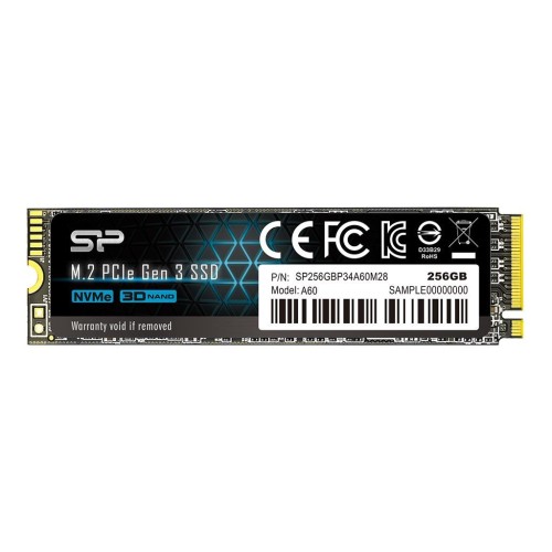 Silicon Power P34A60 M.2 256 GB PCI Express SLC NVMe Silicon Power P34A60 M.2 256 GB PCI Express SLC NVMe