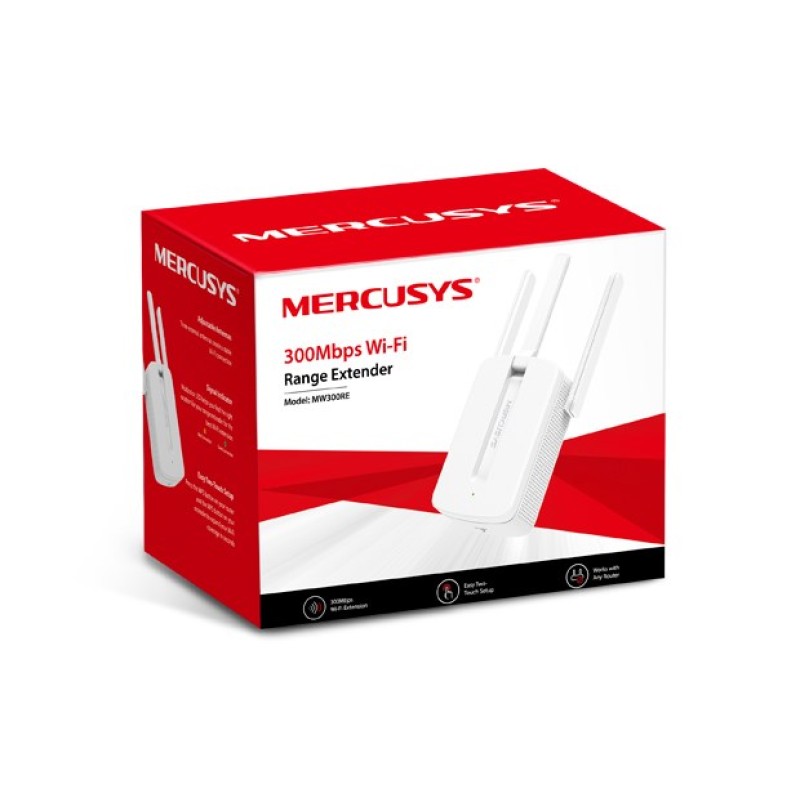 Mercusys MW300RE network extender Network transmitter & receiver White Mercusys MW300RE network extender Network transmitter & receiver White