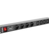 LANBERG POWER STRIP PDU RACK (1U, 16A, 8X IEC C13)