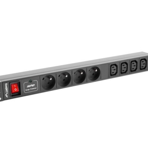 LANBERG POWER STRIP PDU RACK (1U, 16A, 8X IEC C13)
