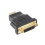 Lanberg AD-0014-BK cable gender changer HDMI DVI-D (F) (24 + 5) Black