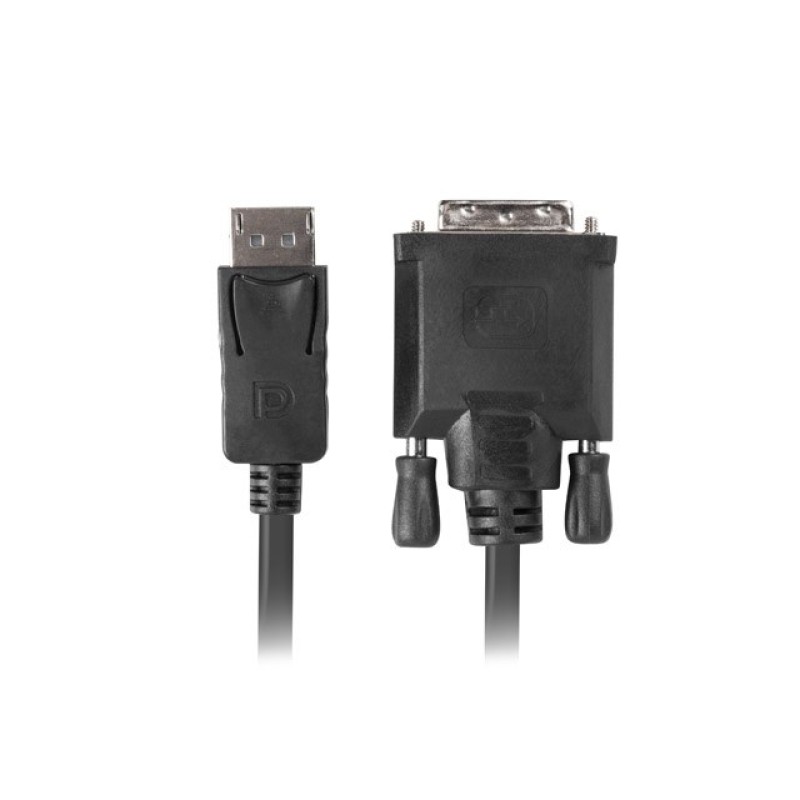 Lanberg CA-DPDV-10CU-0010-BK video cable adapter 1 m DisplayPort DVI-D Black Lanberg CA-DPDV-10CU-0010-BK video cable adapter 1 m DisplayPort DVI-D Black