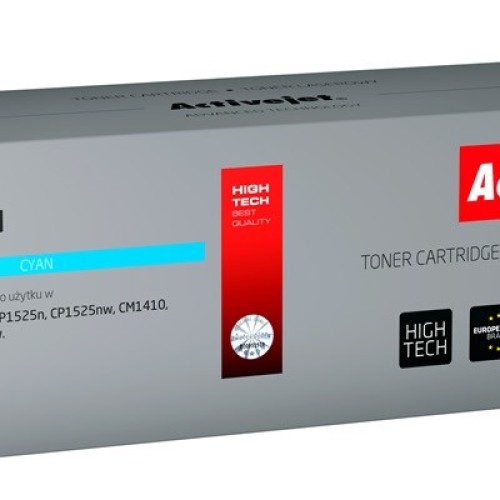 Activejet ATH-321N Toner (replacement for HP 128A CE321A; Supreme; 1300 pages; cyan)