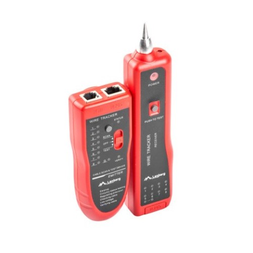 Lanberg NT-0501 network cable tester Black, Red