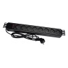 Alantec PZ081U3M power extension 3 m 8 AC outlet(s) Indoor Black Alantec PZ081U3M power extension 3 m 8 AC outlet(s) Indoor Black