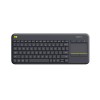 Logitech K400 Plus keyboard RF Wireless Dutch Black