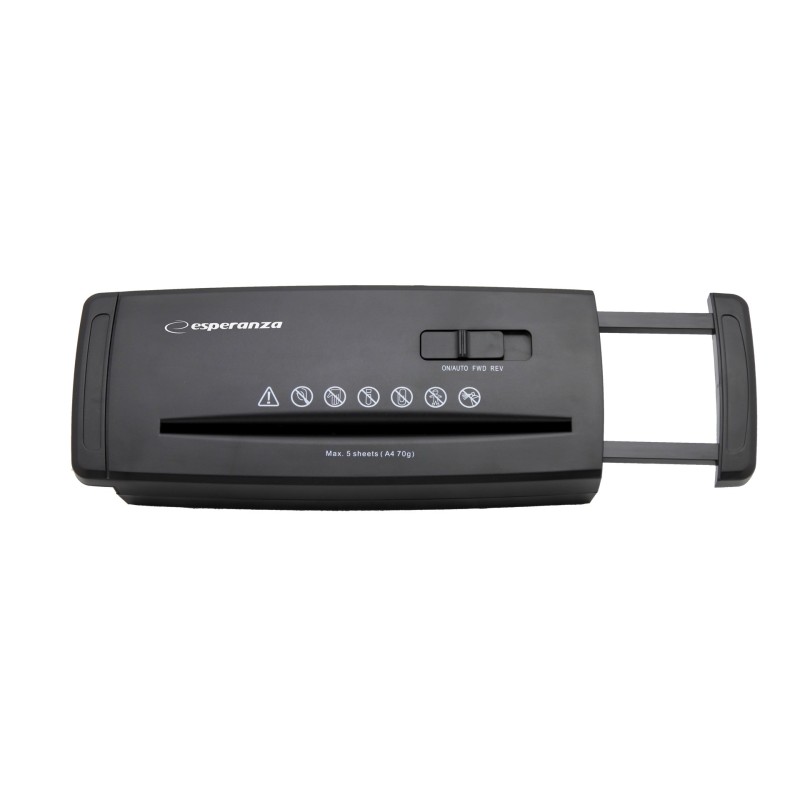 Esperanza EN101 paper shredder Strip shredding 22 cm Black Esperanza EN101 paper shredder Strip shredding 22 cm Black