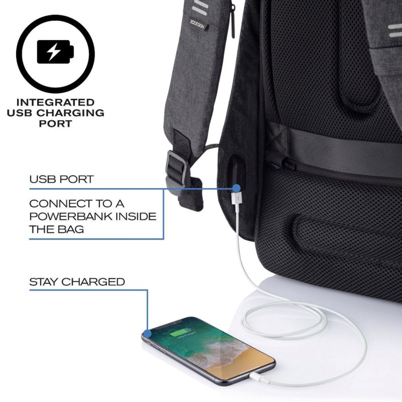 XD DESIGN ANTI-THEFT BACKPACK BOBBY HERO SMALL BLACK P/N: P705.701 XD DESIGN ANTI-THEFT BACKPACK BOBBY HERO SMALL BLACK P/N: P705.701