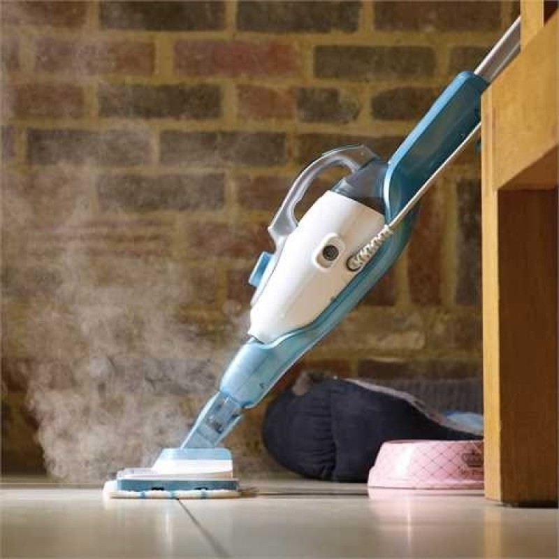Black & Decker 9IN1 Steam-mop Upright steam cleaner 0.5 L Turquoise,White 1300 W Black & Decker 9IN1 Steam-mop Upright steam cleaner 0.5 L Turquoise,White 1300 W