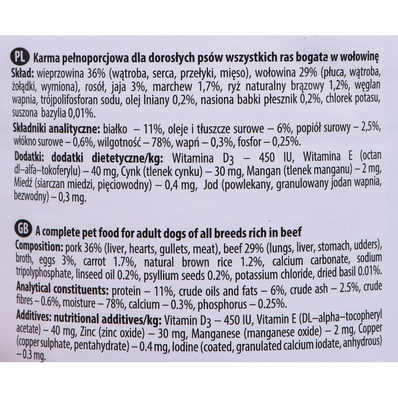 DOLINA NOTECI Premium Beef - Wet dog food - 400 g DOLINA NOTECI Premium Beef - Wet dog food - 400 g