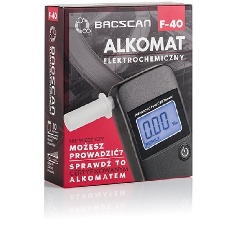 BACscan F-40 alcohol tester 0 - 4% Grey BACscan F-40 alcohol tester 0 - 4% Grey