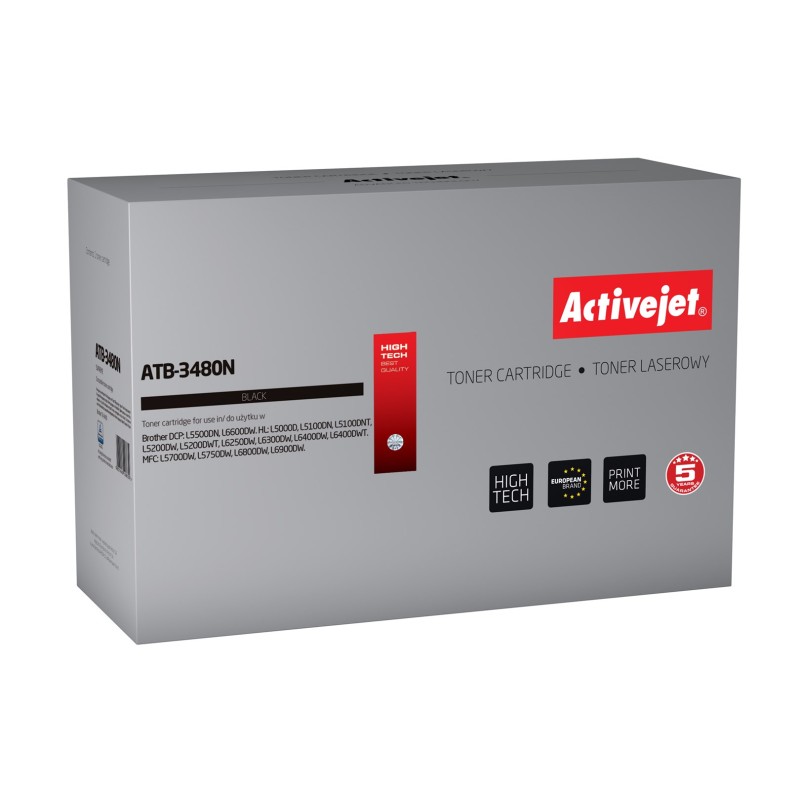 Activejet ATB-3480N toner (replacement for Brother TN-3480; Supreme; 8000 pages; black)