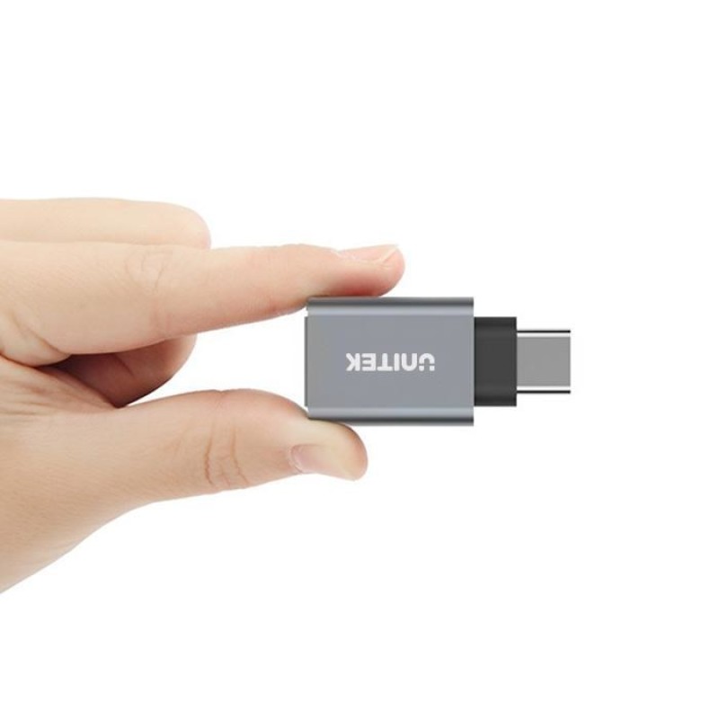 UNITEK Y-A025CGY cable interface/gender adapter USB Type-C USB Type-A Metallic UNITEK Y-A025CGY cable interface/gender adapter USB Type-C USB Type-A Metallic